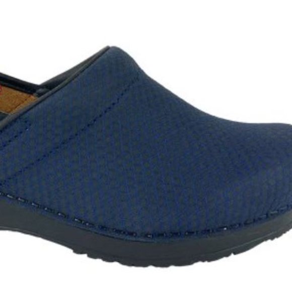 SanitaBlue Breezen Professional Leather Clog
